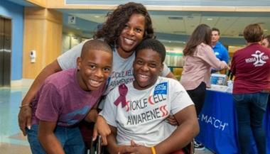 Joshua and Jaimier with their mother at All Children’s Hospital