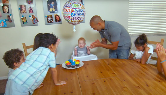 Julian at his first birthday party