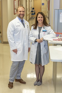 Jennifer Mayer, M.D. with Alex Rottgers, M.D.