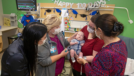 Nathan, Becca and the Fetal Care team.