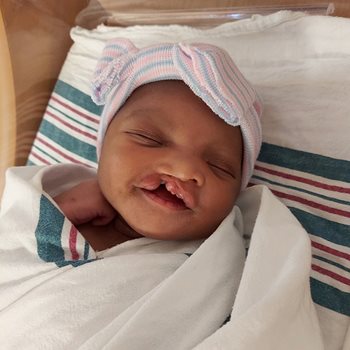 Baby Sapphira shortly after she was born.