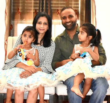 Simarjeet with family
