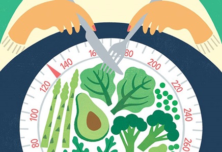 illustration of a plate of salad