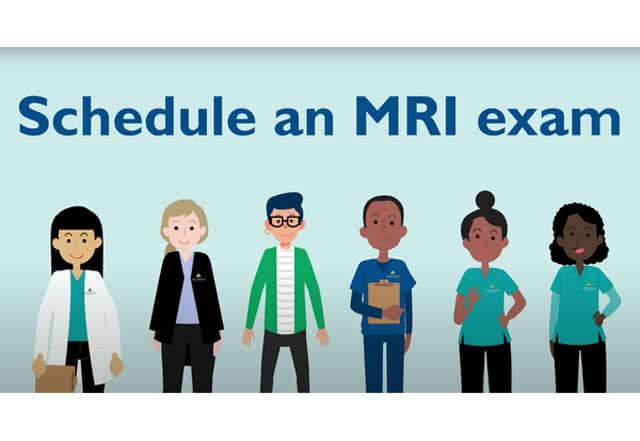 Infographic stating Schedule Your MRI.