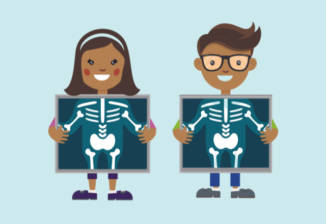 icons of cartoons holding yxrays