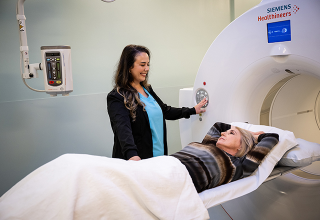 patient having a scan done