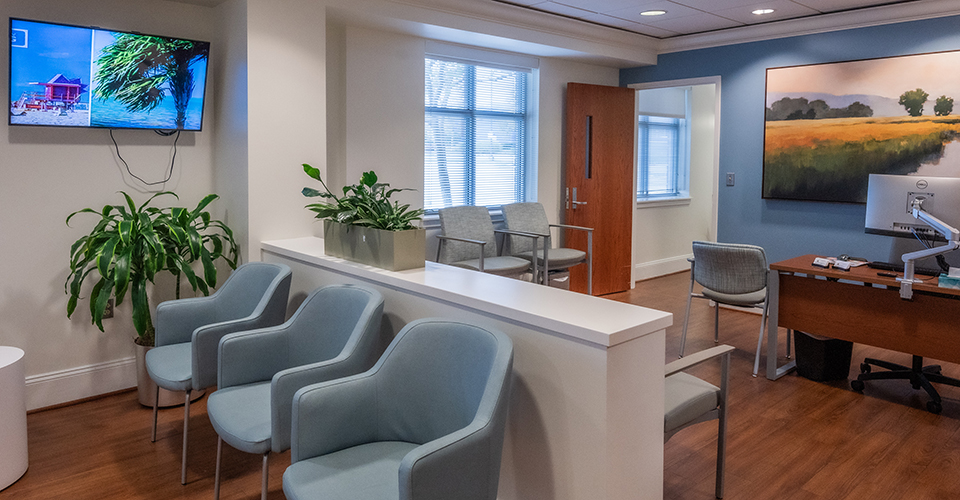 Waiting room area