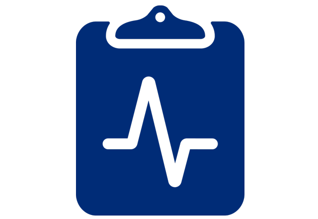 Blue clipboard icon