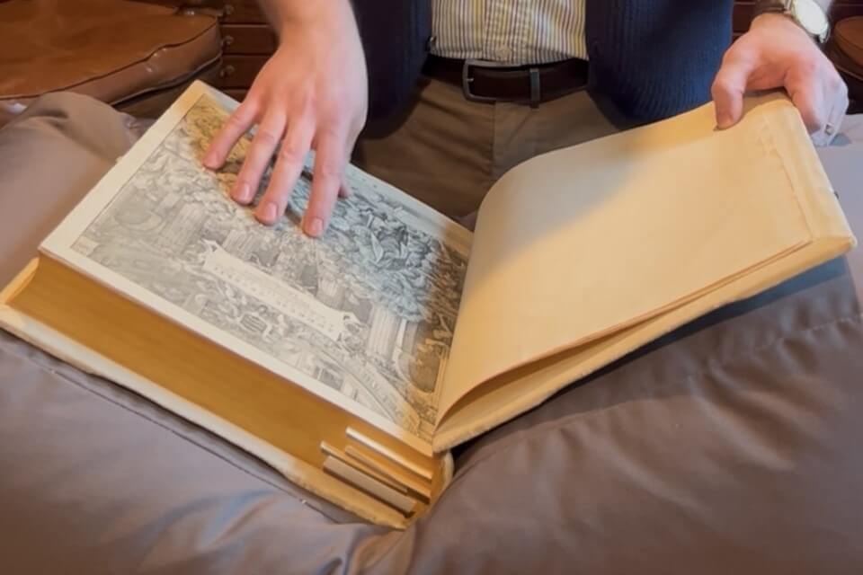 An ancient text with black writing