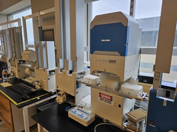 Plate liquid handling systems in a laboratory