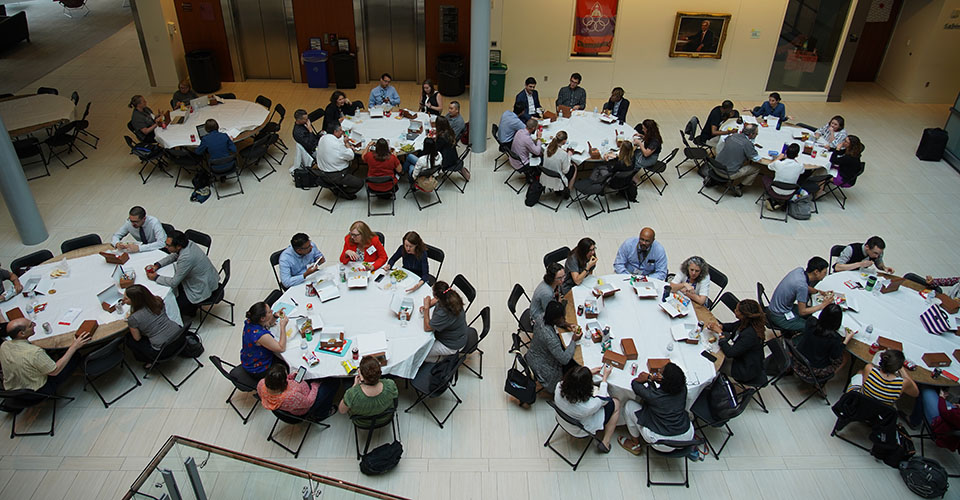 Tables of attendees