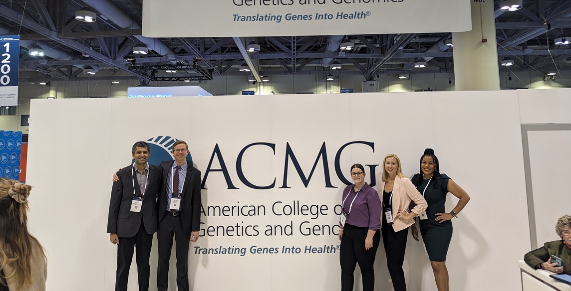 Department of Genetic Medicine residents at a medical meeting