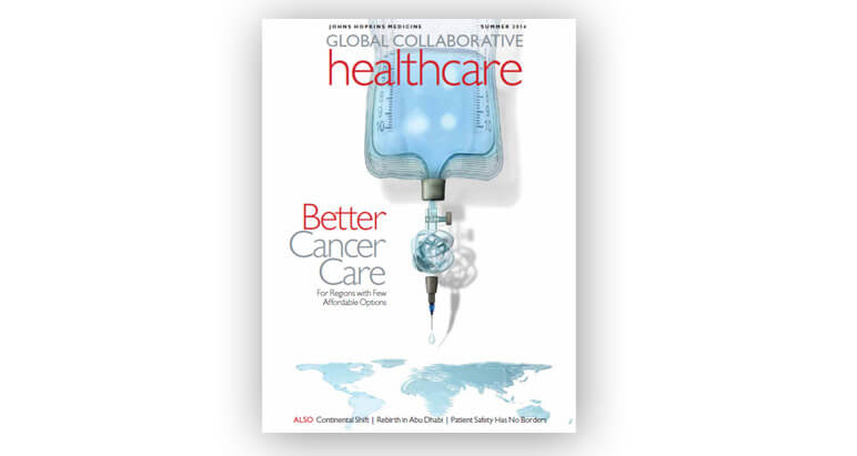 Magazine cover of Global Collaborative Healthcare's first issue.