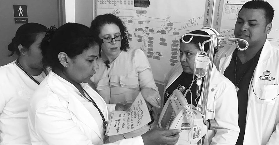 Group of doctors discussing a patient's case