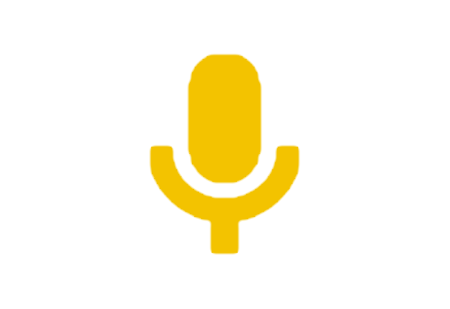 yellow microphone