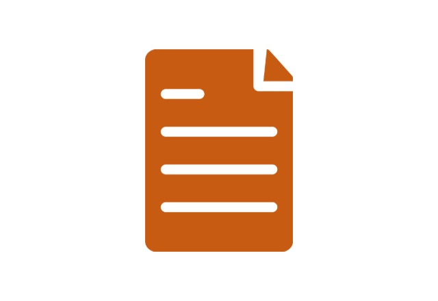 Orange paper icon