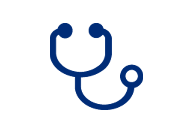 blue stethoscope icon
