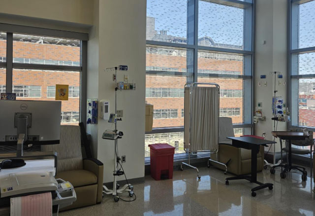 Internal view of the Johns Hopkins Hospital pediatric oncology clinic