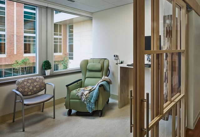 Sibley infusion suite interior