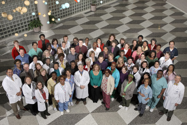 The medical team and staff.