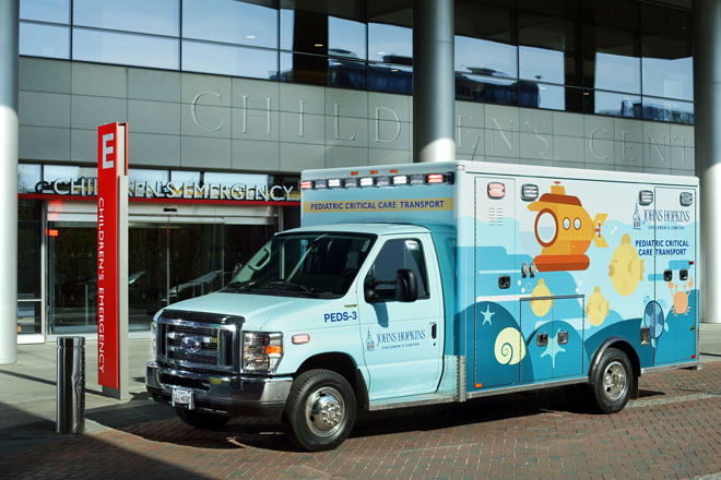 pediatric transport ambulance