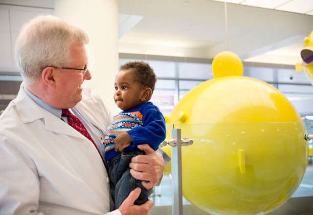 doctor with child