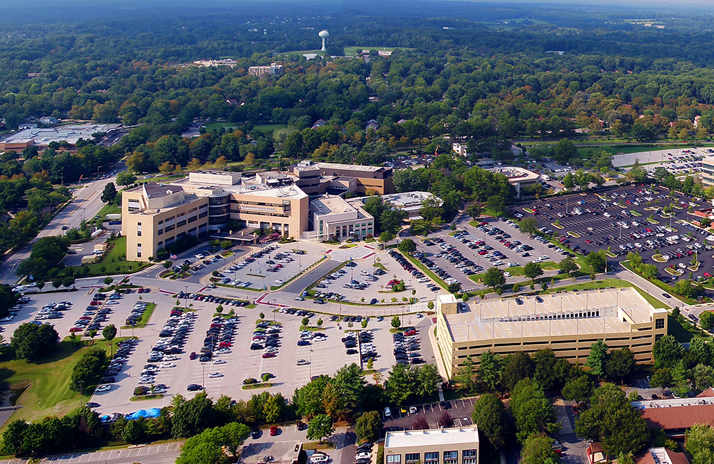 Hospital aerial view