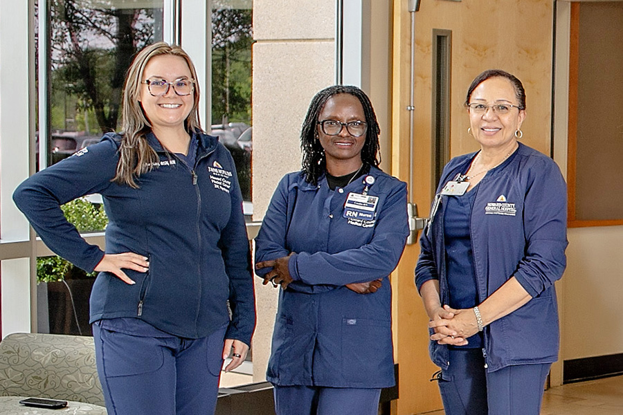 Three nurses