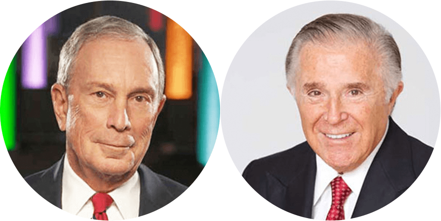 Michael Bloomberg and Sidney Kimmel