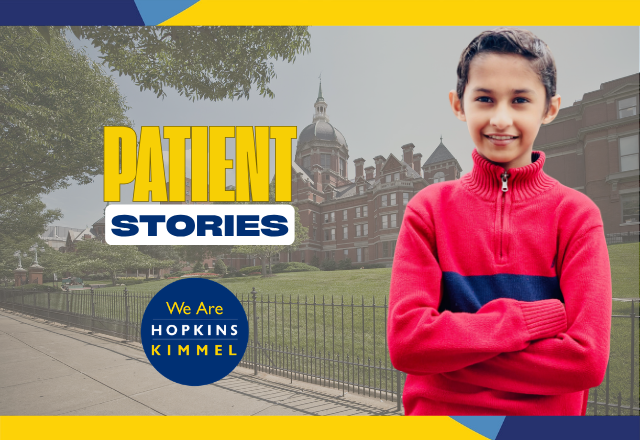 Graphic of Dhruv for his patient story