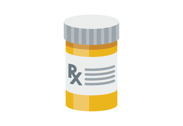 RX prescription bottle illustration
