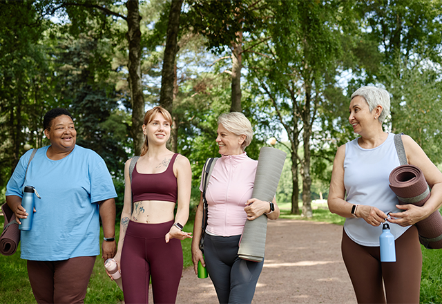 Group of women walking