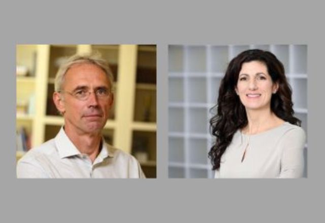Photo of Ulrich Mueller, Ph.D., and Erika Pearce, Ph.D.