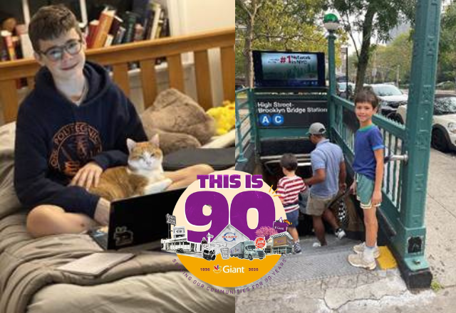 Tevi and Jacob, Giant Ambassadors with the Giant 90 logo 