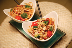 Asian pasta with vegetables