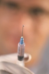 Photo of syringe and needle