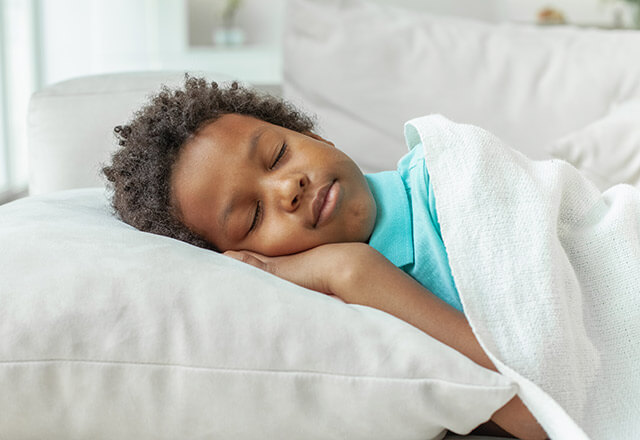 child sleeping peacefully