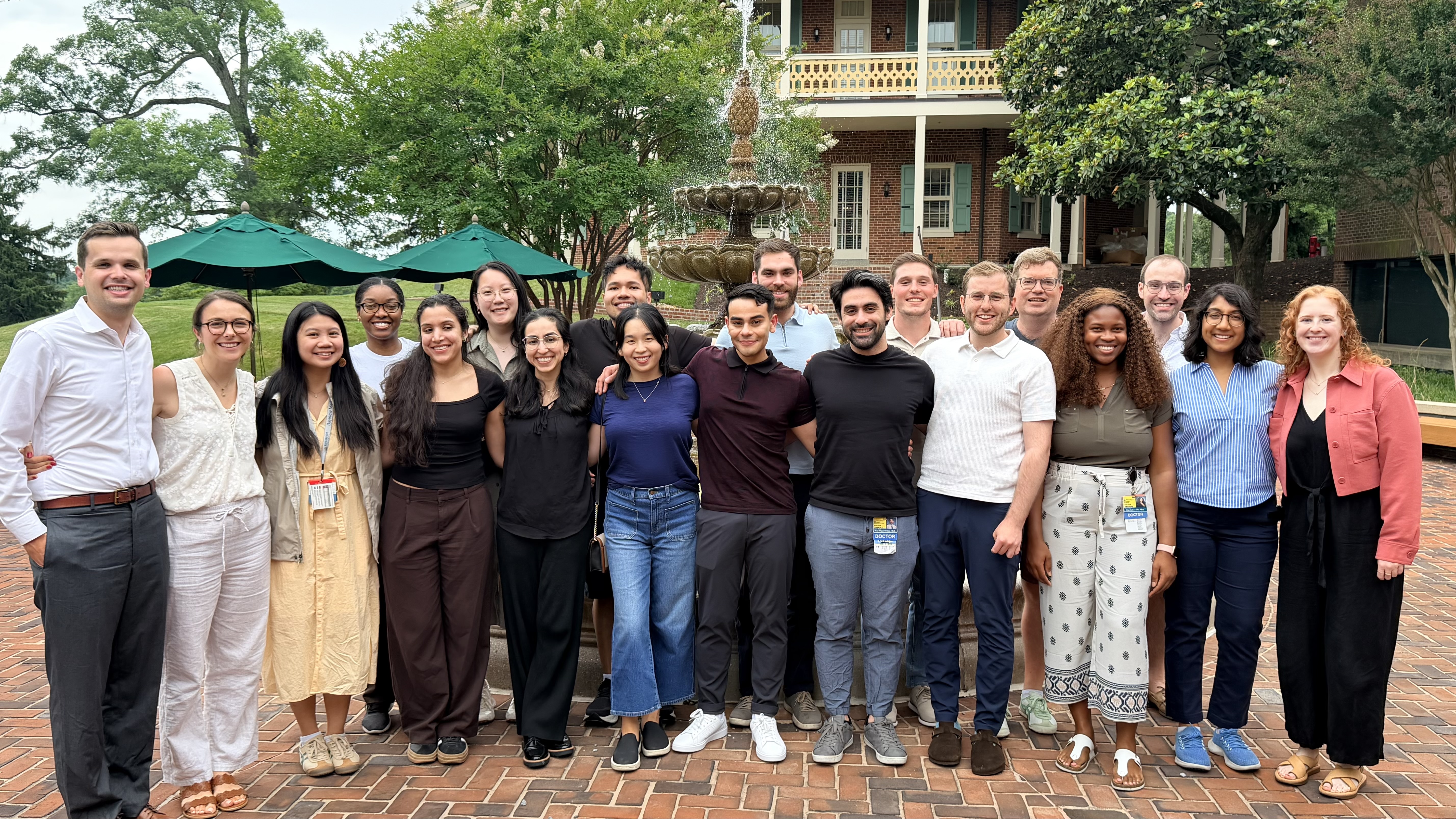 group photo outside