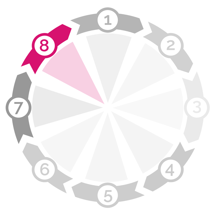 Research Lifecycle diagram with Final Close and Archive (step eight) highlighted