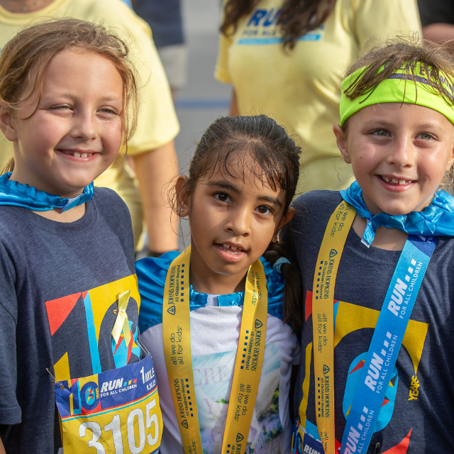 Three Girls Who Completed Kids Dash