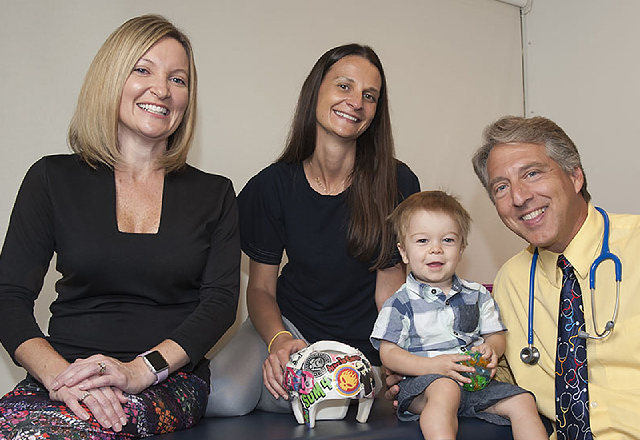 Evan with James Chinarian, M.D.
