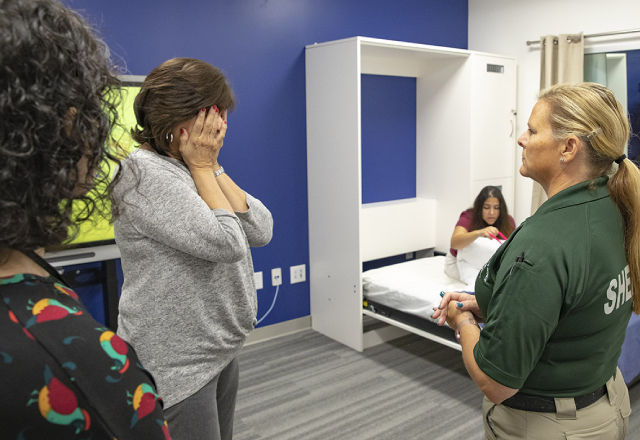 Participants in the autism training program for law enforcement learned about behaviors commonly associated with autism spectrum disorder (ASD) and how to respond proactively and positively to calls they may receive involving individuals with ASD.
