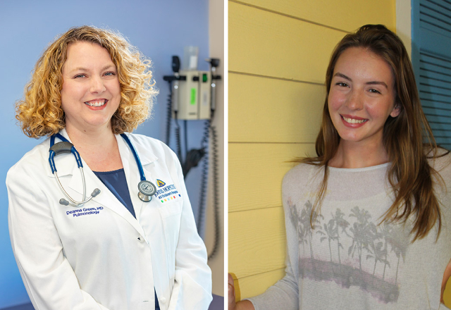 Deanna Green, M.D., left and Lynsey, right