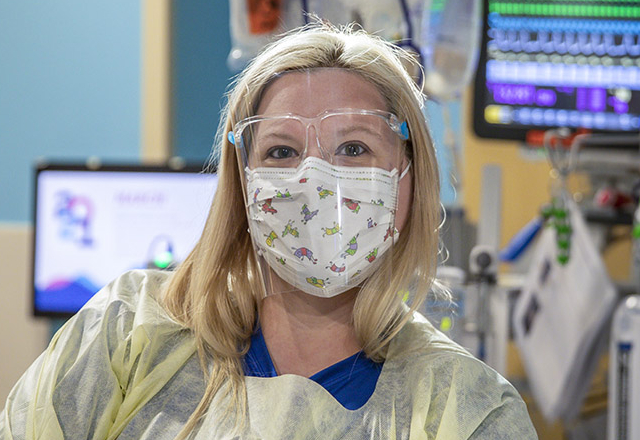 Laura Gourley, R.N., is a clinical nurse in the PICU at Johns Hopkins All Children's.