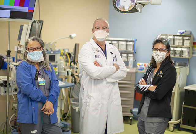Grace Matos, CRNA; JP Morgan, P.A.; and Kris Rogers, APRN, CWON