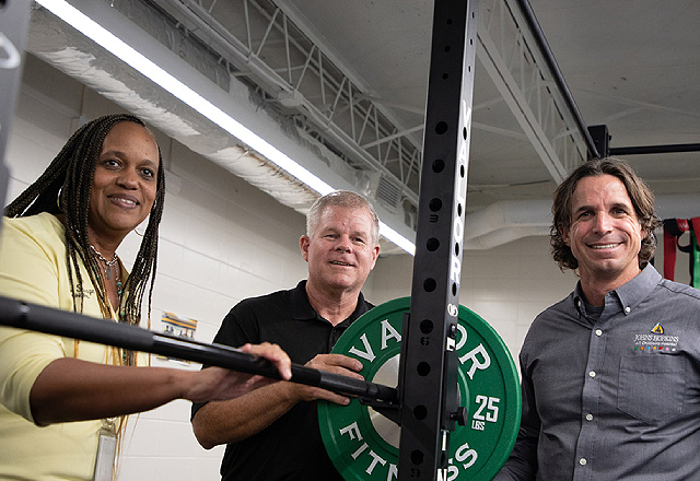 Erin Savage, Jim Vanderbleek, and Dr. Patrick Mularoni.