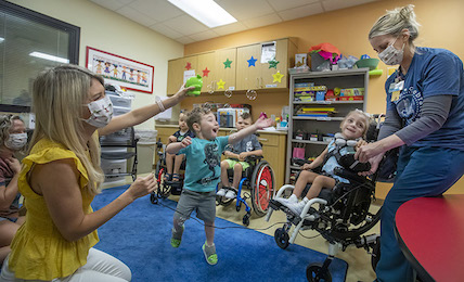 Johns Hopkins All Children’s Hospital Augmentative and Alternative Communication (AAC) preschool language class.