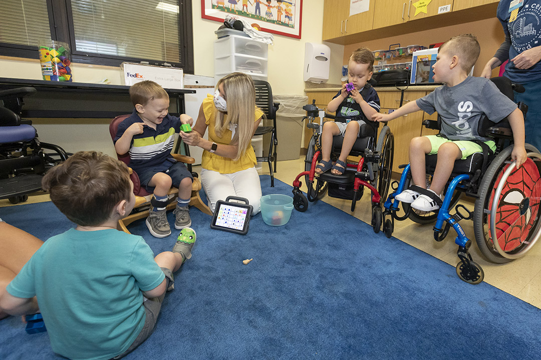 Johns Hopkins All Children’s Hospital Augmentative and Alternative Communication (AAC) preschool language class.