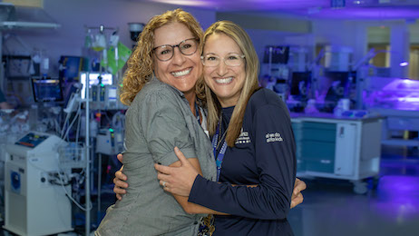 Donna Brickman, CPA, PMP, and Kristin Moen, RN, at Johns Hopkins All Children's.