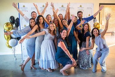 The Johns Hopkins All Children's resident class of 2023 celebrating graduation
